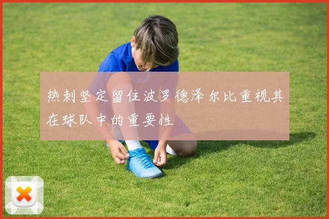 热刺坚定留住波罗德泽尔比重视其在球队中的重要性